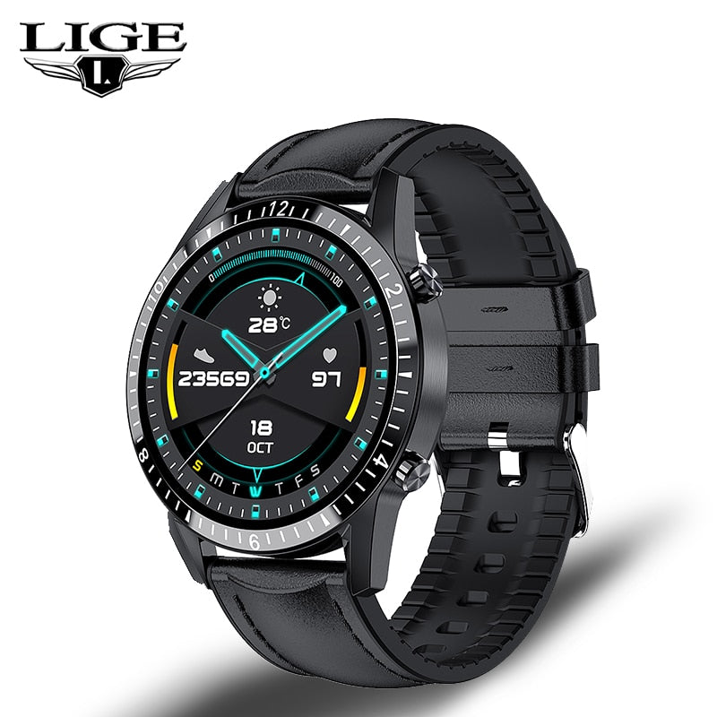 LIGE Men's Bluetooth and Sports Smart Watch