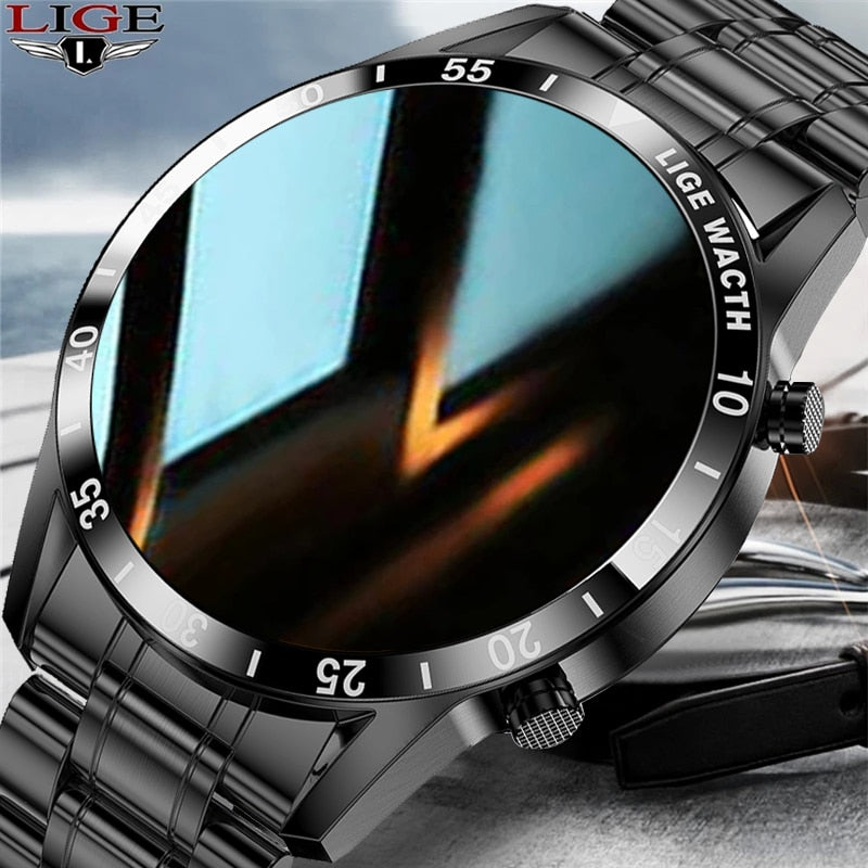 LIGE Men's Bluetooth and Sports Smart Watch